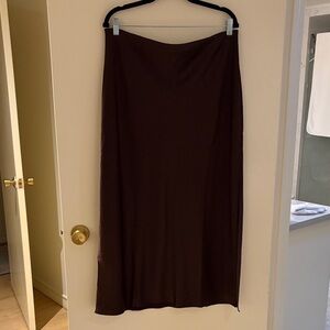 Madewell Chocolate Maxi Skirt
